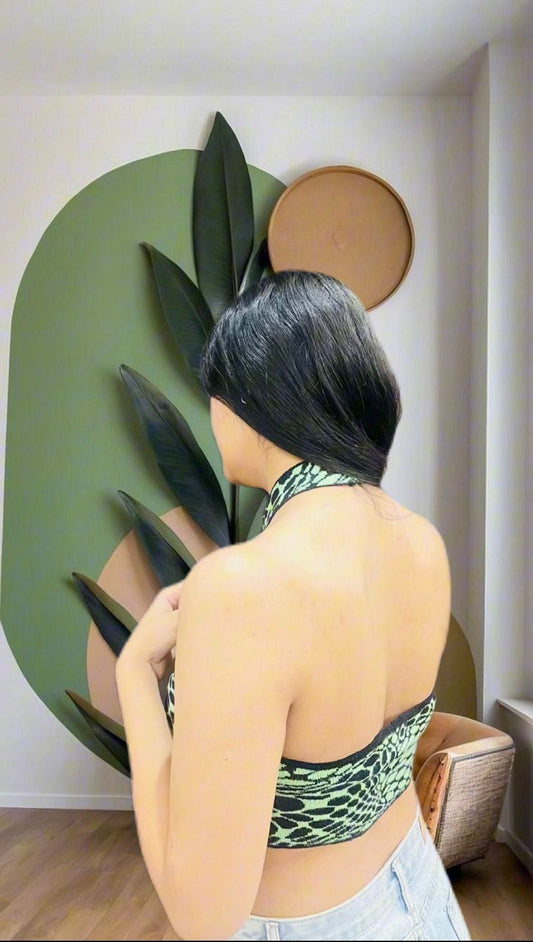 DAZZIE BACKLESS CROP TOP